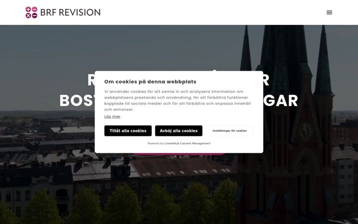 Screenshot of brfrevision.se