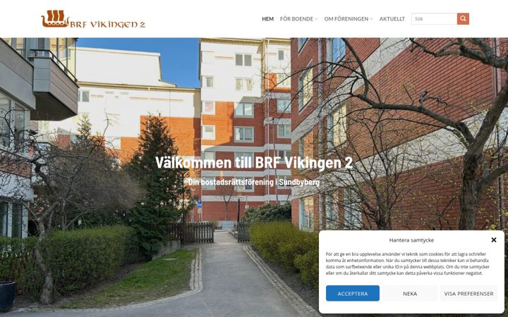 Screenshot of brfvikingen2.se