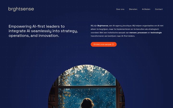 Screenshot of brghtsense.nl