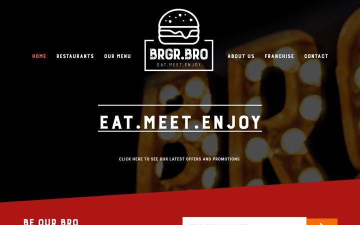 Screenshot ta' brgrbro.co.uk