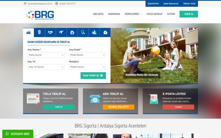 Screenshot of brgsigorta.com.tr