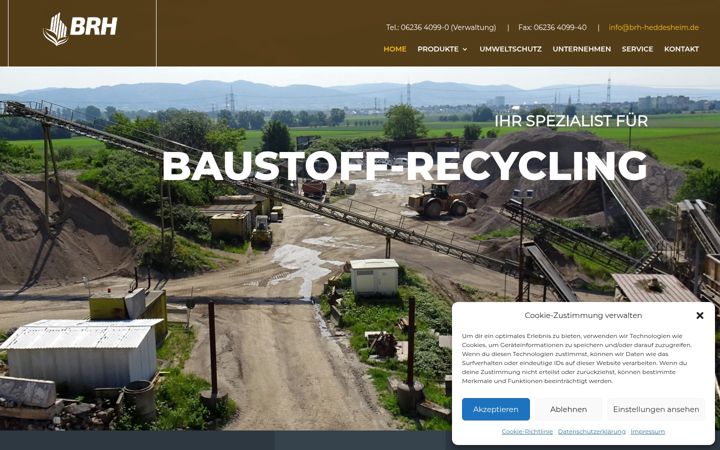 Screenshot of brh-heddesheim.de
