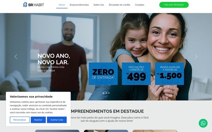 Screenshot of brhabit.com.br