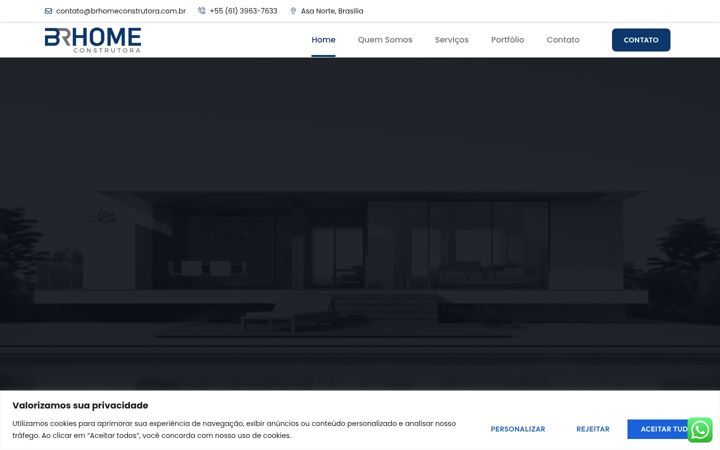Screenshot του brhomeconstrutora.com.br