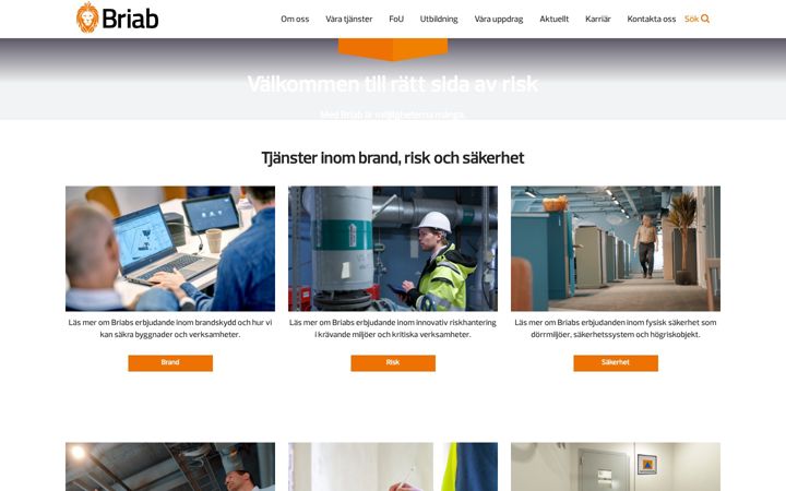 Screenshot of briab.se