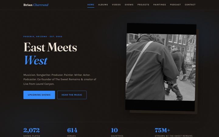Screenshot of brianchartrand.com
