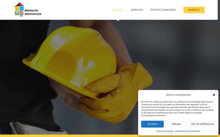 Captura de pantalla de briancon-renovation.fr