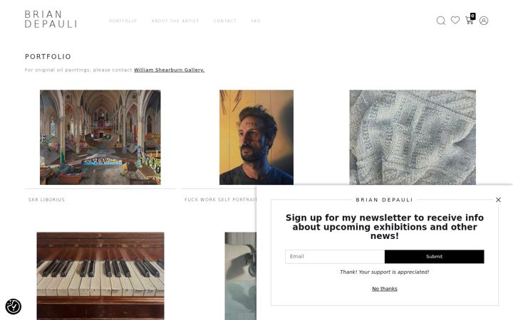 Screenshot of briandepauli.com