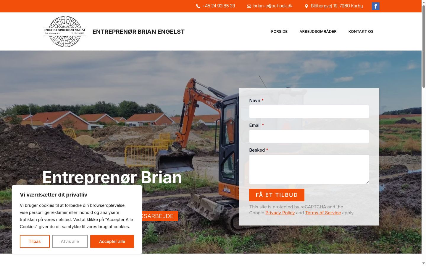 Screenshot des Einwilligungsbanners vor jeglicher Interaktion