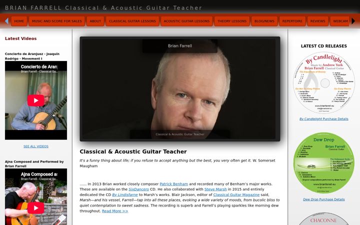 Screenshot of brianfarrell.eu