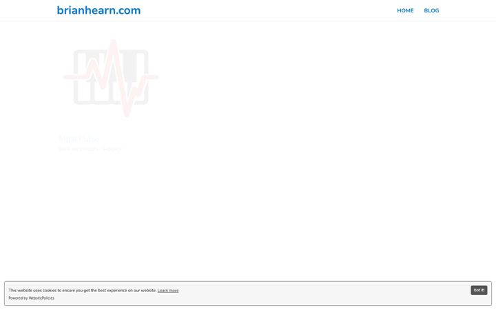 Screenshot of brianhearn.com