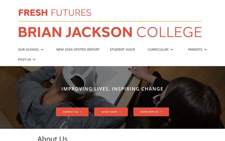 Screenshot ta' brianjacksoncollege.co.uk