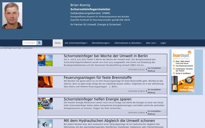 Screenshot of briankoenig.de