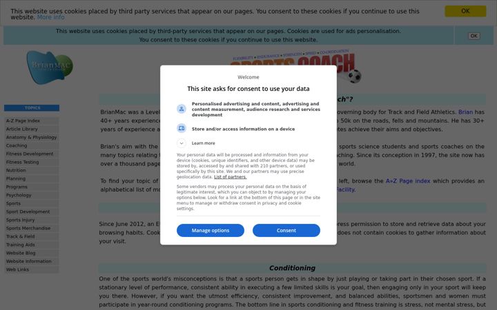 Screenshot of brianmac.co.uk