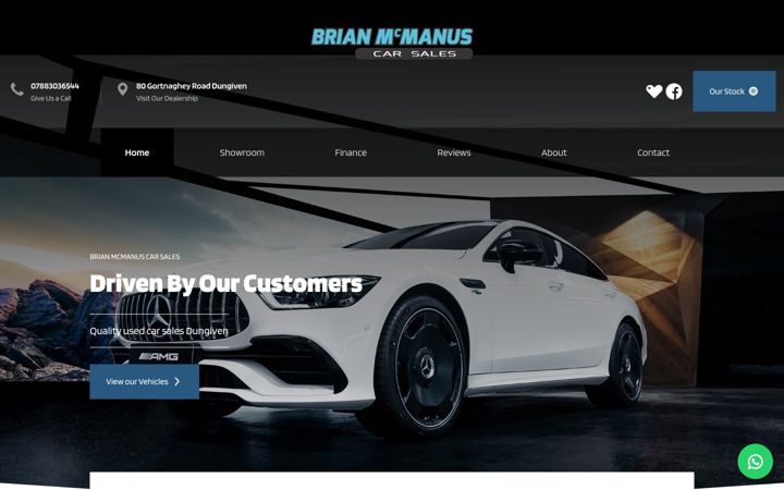 Screenshot ta' brianmcmanuscarsales.co.uk