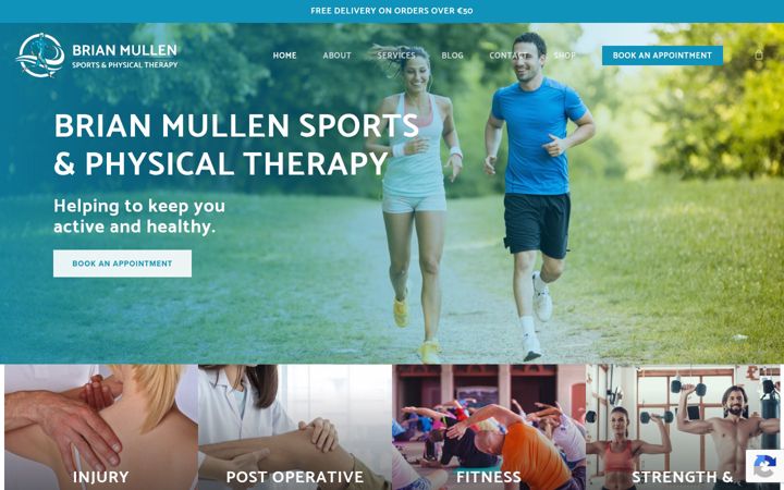 Zrzut ekranu brianmullensportsandphysicaltherapy.ie