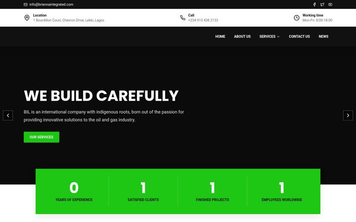Screenshot of briannaintegrated.com