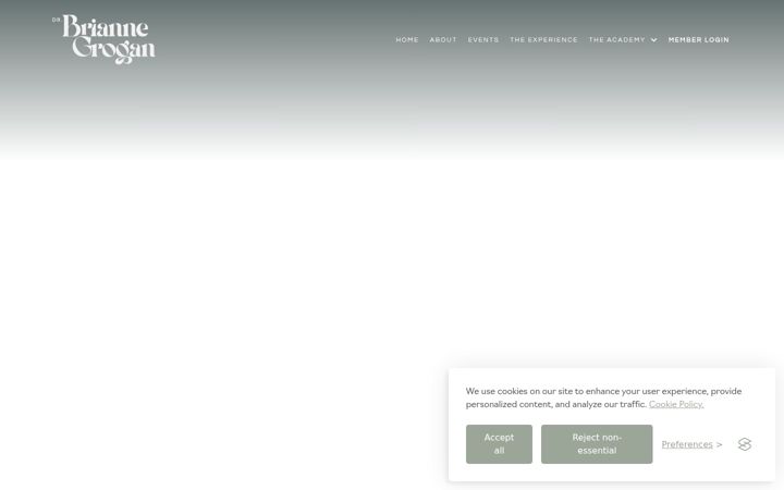 Screenshot of briannegrogan.com