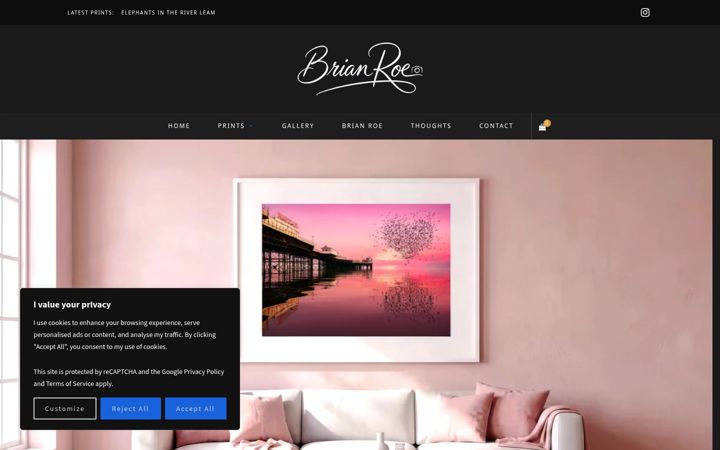 Screenshot of brianroe.co.uk