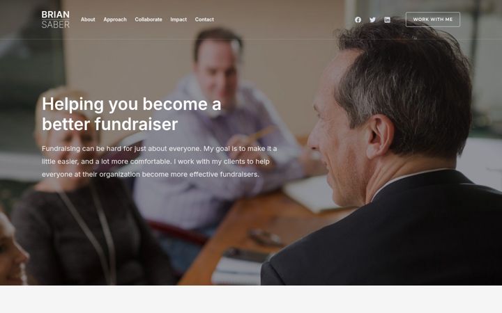 Screenshot of briansaber.com