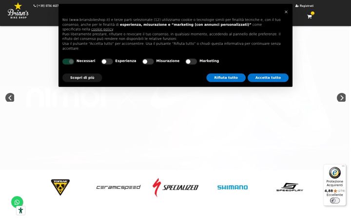 Екранна снимка на briansbikeshop.it