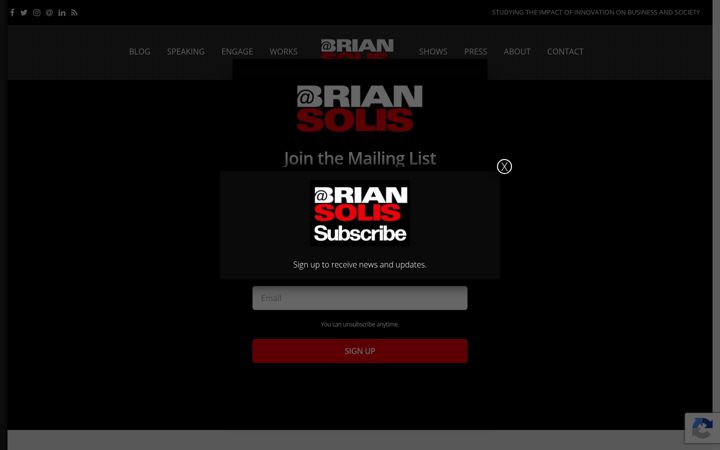 Screenshot of briansolis.com