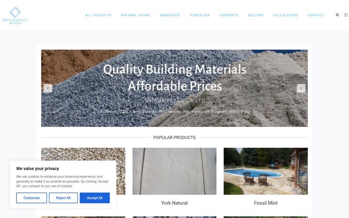 Screenshot of brianwestandson.co.uk