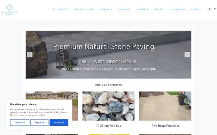 Screenshot of brianwestandson.com