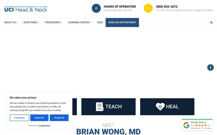 Screenshot of brianwongmd.com