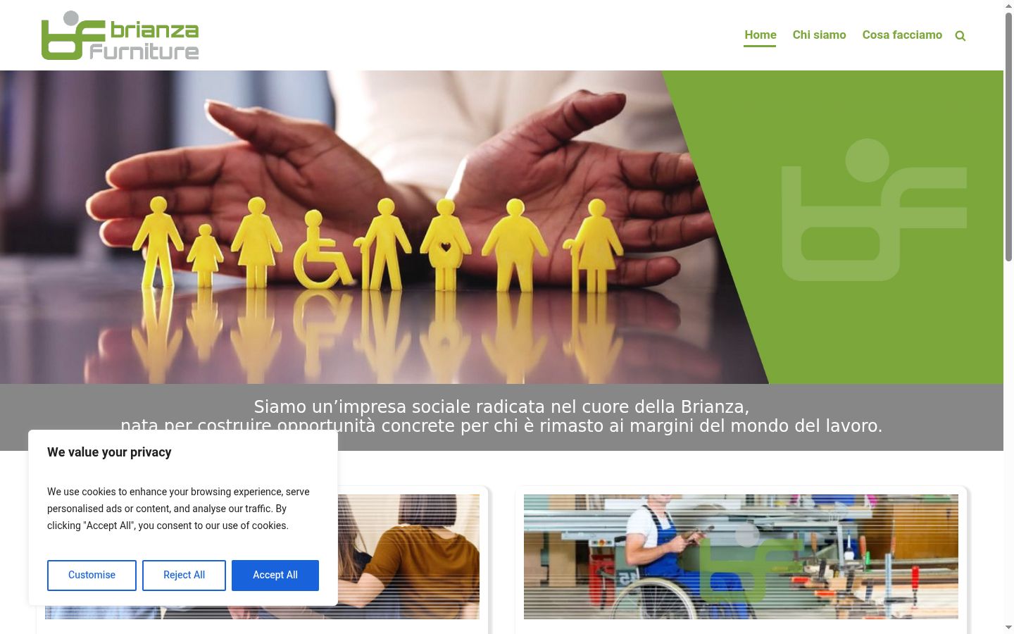 Screenshot tal-banner tal-kunsens muri qabel kwalunkwe interazzjoni
