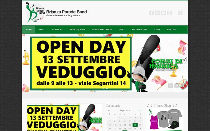 Screenshot of brianzaparadeband.com