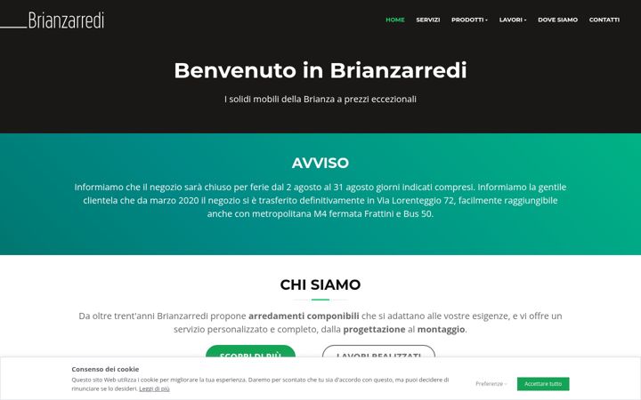 Screenshot of brianzarredi.com