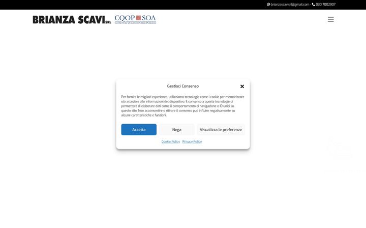 Screenshot of brianzascavi.it