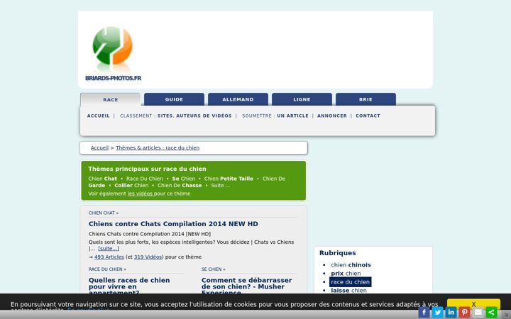 Screenshot of briards-photos.fr