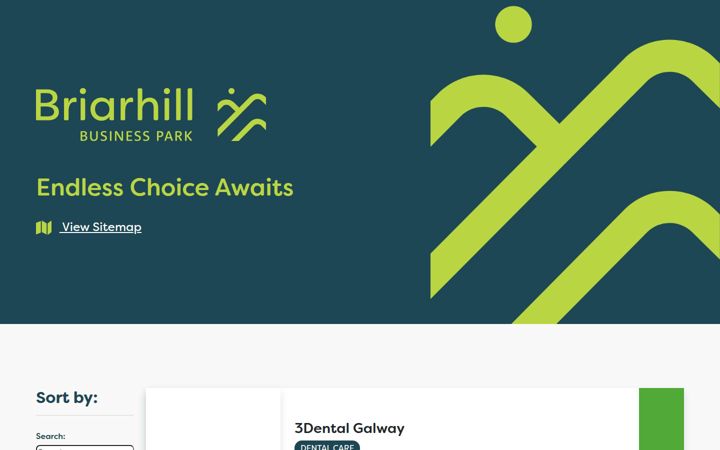 Екранна снимка на briarhillbusinesspark.ie