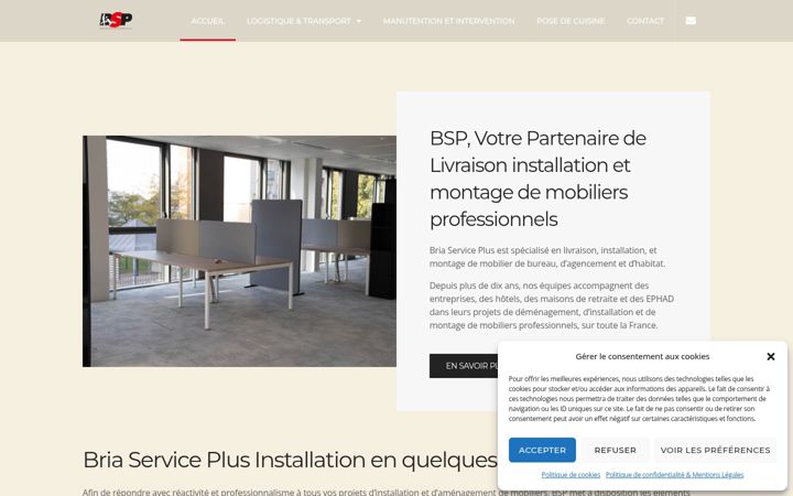 Captura de pantalla de briaserviceplus.fr