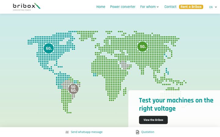 Screenshot of bribox.nl