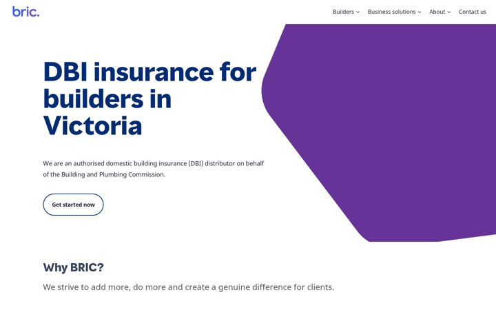 Screenshot of bric.com.au