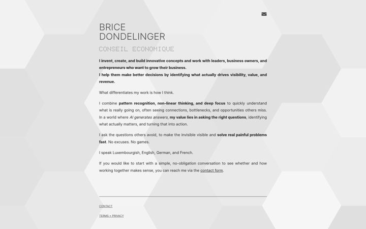 Screenshot of brice.lu