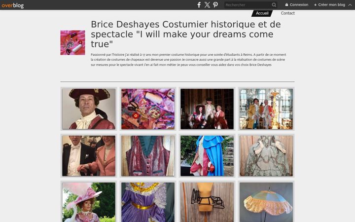 Screenshot of bricecostumier.com