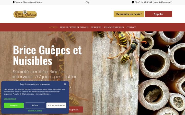Screenshot of briceguepesfrelonsnuisibles-compiegne.fr