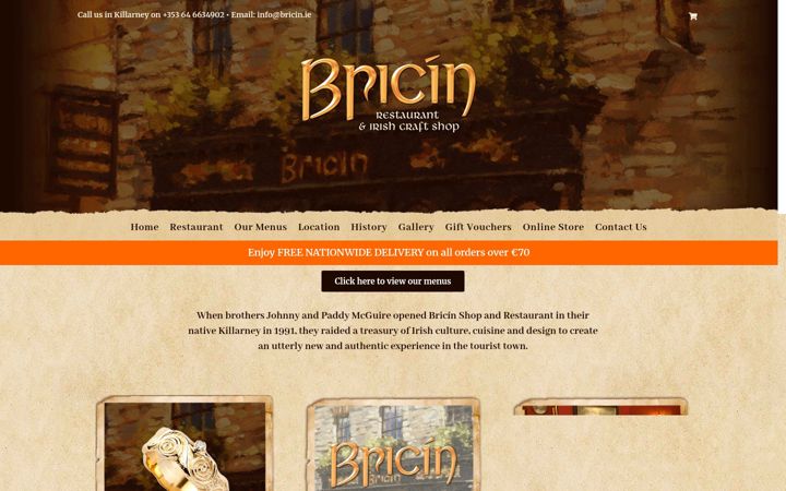 Zrzut ekranu bricin.ie