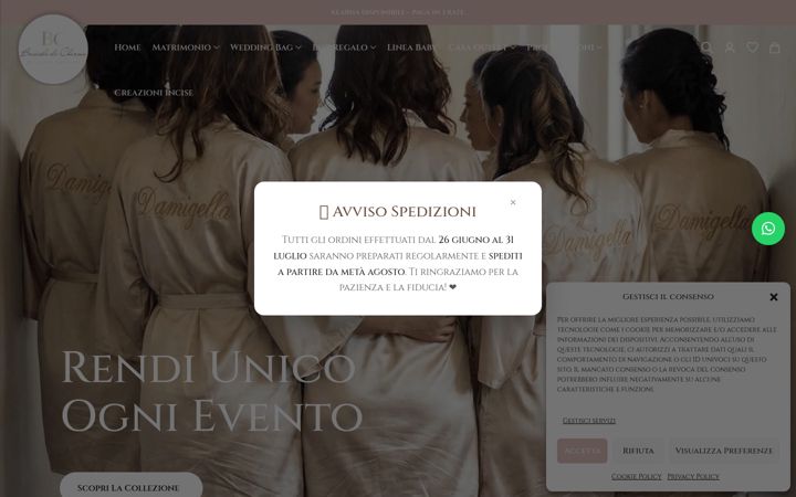 Screenshot of bricioledicharme.it
