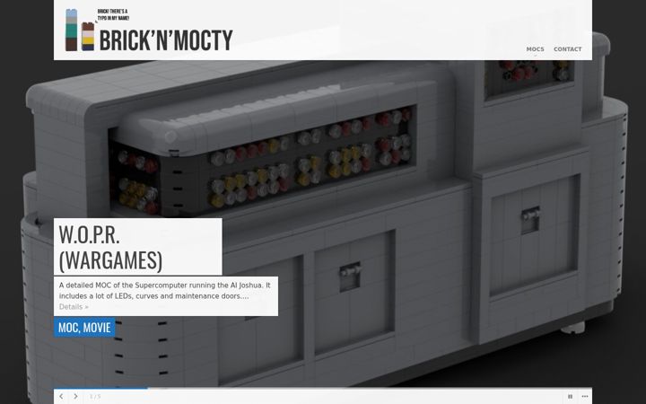 Screenshot of brickandmocty.com