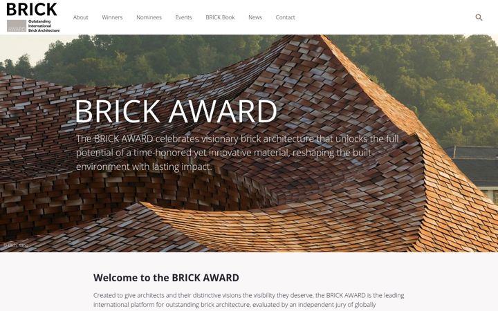 Screenshot of brickaward.com