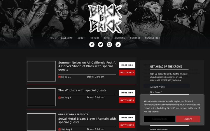 Screenshot of brickbybrick.com