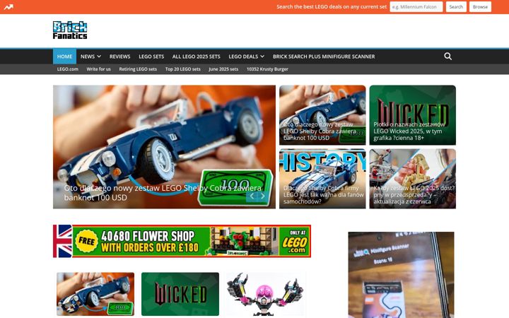 Ekraanipilt saidist brickfanatics.pl