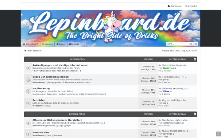 Screenshot of brickforum.de