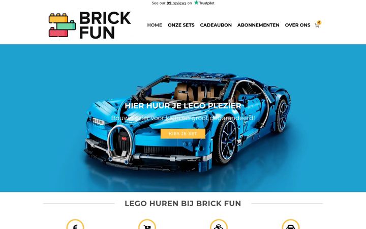 Screenshot of brickfun.be