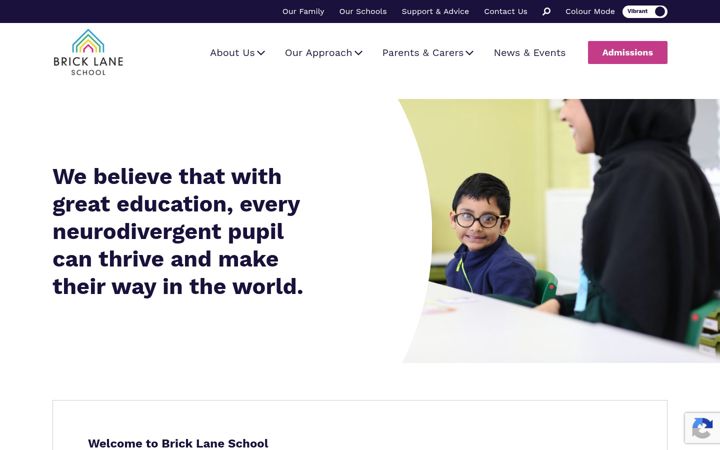 Screenshot of bricklaneschool.co.uk